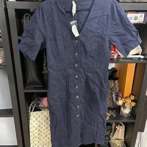 ASTR navy blue dress